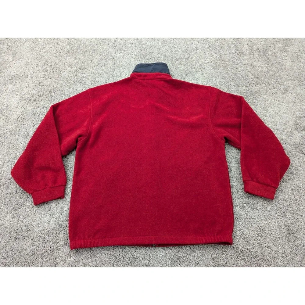 Vintage Nautica Jacket‎ Mens Extra Large Full Zip Fleece Made in USA 1990s